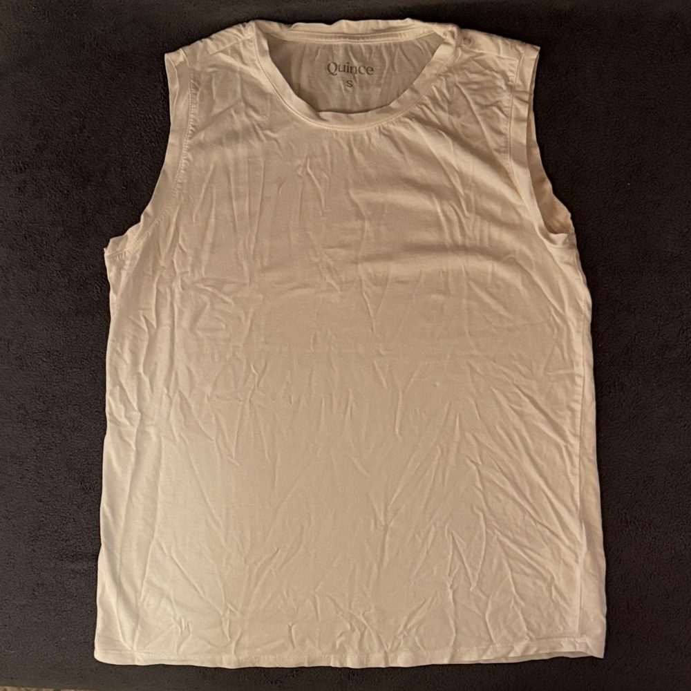 Quince White Women’s Modal Muscle Tee, sz S